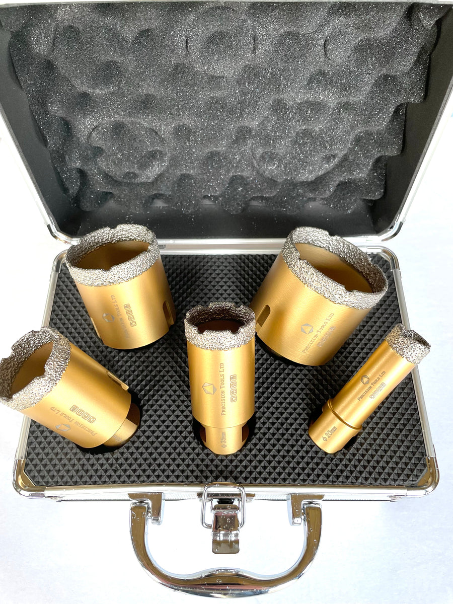 Vacuum Brazed Diamond Core Drill Bit Set | Precision Tool UK